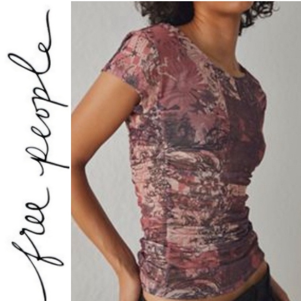 Perfect under your sweaters!  Multicolor Sheer top.